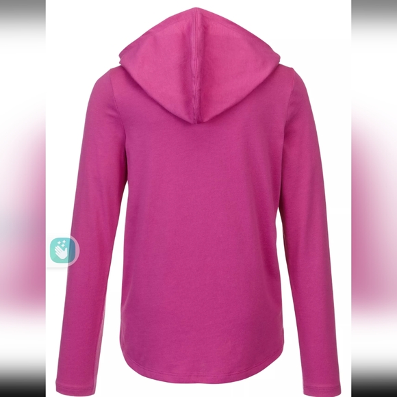 Pink long sleeve hooded shirt - Picture 2 of 3